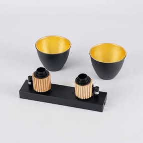 Brilagi - Bodové svietidlo ODENSE 2xE14/10W/230V kaučukovník/čierna