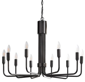 Lindby Elanova visiaci luster, 10-pl., gunmetal