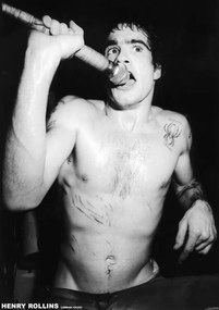 Plagát, Obraz - Henry Rollins - London 1983, (59.4 x 84 cm)