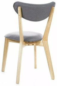 Čalouněná jídelní židle Brando dub/šedá