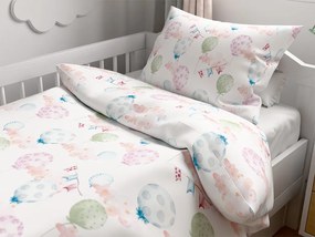 Krepové obliečky do postieľky Renforcé BALUNEA biele Rozmer obliečky: 45 x 65 cm | 90 x 140 cm