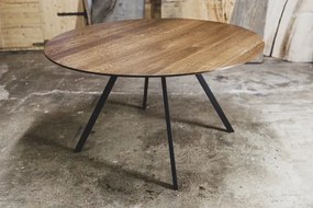 Okrúhly dubový jedálenský stôl SILENCE 140cm