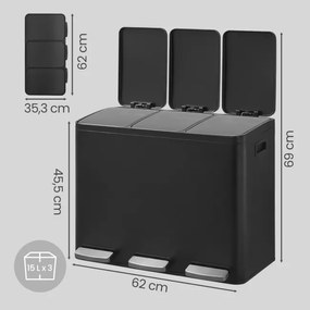 Odpadkový kôš na triedený odpad LTB145BZ02