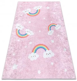 Dywany Łuszczów Detský kusový koberec Junior 52063.802 Rainbow pink - 160x220 cm