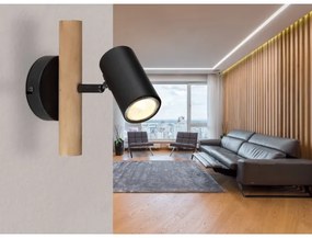 Globo 57913-1 - Nástenné bodové svietidlo HERTI 1xGU10/5W/230V drevo/kov