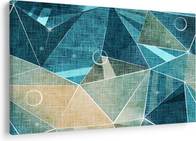 Obraz - Tyrkysová abstrakcia (90x60 cm)