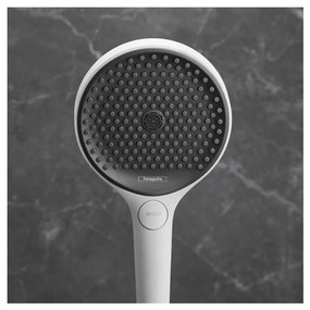 Hansgrohe Rainfinity, ručná sprchová hlavica 130 3-funkčná, biela matná, HAN-26864700