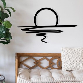 Nástěnná kovová dekorace Sparkle černá