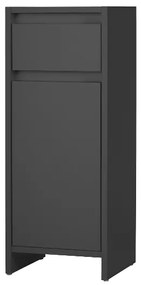 Livarno home Skrinka do kúpeľne Oslo, antracitová  (100391358)