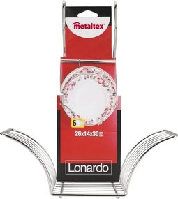 Závesný držiak na pokrievky z pochrómovanej ocele Lonardo – Metaltex