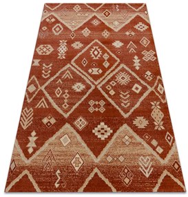 Koberec LEGEND 468 15 GB300 OSTA - Boho, exkluzívny červený / béžový