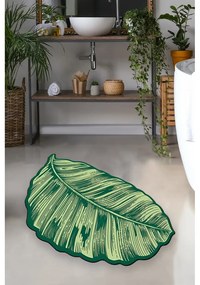 Zelená kúpeľňová predložka 60x100 cm Sheet – Foutastic