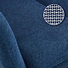 Jedálenská stolička Somers - látka - modrá