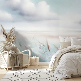 Fototapeta jemné pastelové lúky a obloha