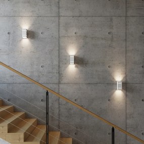 Nástenné svietidlo Blocco, 1x biele kovové tienidlo