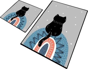 Kúpeľňové predložky v súprave 2 ks 60x100 cm Waiten – Foutastic