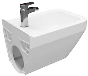 Cersanit Crea WC bidet závesný hranatý, biela, K114-010