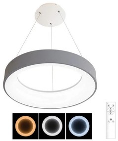 Brilagi - LED Stmievateľný luster na lanku LED/40W/230V 3000-6500K šedá + DO BRKL02R-40W/LED-SED