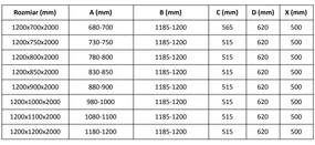 Mexen Velar, sprchový kút s posuvnými dverami 120 x 100 cm, 8mm šedé sklo, brúsená oceľ, 871-120-100-41-97