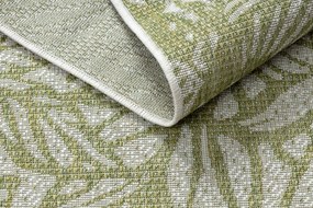 Koberec SISAL SION Listy, tropický 22128 ecru / zelený