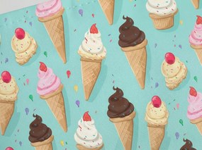 Skladacie plážové ležadlo SAND ICE CREAM, farebné