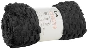 DEKA Z MIKROFLANELU CINDY6 170X210 CM ČIERNA