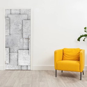 Fototapeta na dvere - Abstrakcia betónových kachličiek (95x205cm)