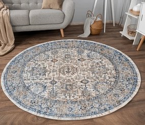 DC Koberec Kentucky kruh 562 modrá Rozmer: Ø 100 cm (kruh)