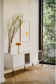 Sivobéžový TV stolík 160x60x42 cm Met – noo.ma