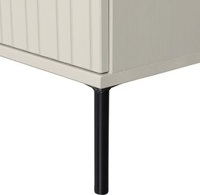 Svetlosivý TV stolík z borovicového dreva 150x56x44 cm New Gravure – WOOOD