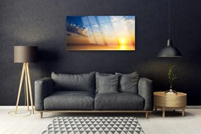 Obraz na akrylátovom skle Východ mraky príroda 100x50 cm