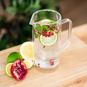 4Home Termo sklenený džbán Double Hot&Cool, 1 l