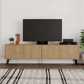 TV stolík/skrinka Duben (Dub). Akcia -18%. Vlastná spoľahlivá doprava až k Vám domov. 1073285