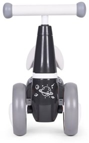 Detské odrážadlo v čiernej farbe s vesmírnym dizajnom