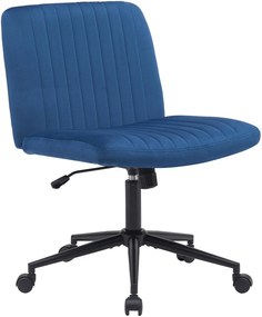 Design-Shop Kancelárska stolička Kingman zamat - Modrá