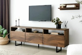 Masivný TV stolík ONDA 170 cm, borovica, hnedý