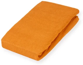 Froté napínacie prestieradlo FR-006 Oranžové 200 x 220 - výška 20 cm