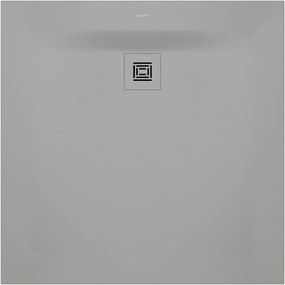 DURAVIT Sustano štvorcová sprchová vanička z materiálu DuraSolid, Antislip, 1000 x 1000 x 30 mm, svetlo šedá matná, 720275630000000