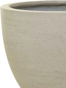 Kónický kvetináč VIRINGO, sklolaminát, výška 36 cm, béžový