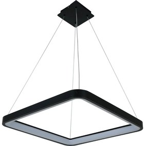 Brilagi - stmievateľný LED závesný luster na lanku FALCON SLIM LED/50W/230V 50x50 cm čierna + diaľkové ovládanie