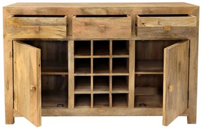 furniture-nabytek.cz - Komoda na víno 140x90x45 z mangového dreva