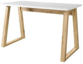 PC stolík Fentura (dub artisan + biela). Akcia -7%. Vlastná spoľahlivá doprava až k Vám domov. 1123772