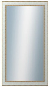 DANTIK - Zrkadlo v rámu, rozmer s rámom 50x90 cm z lišty DOPRODEJMETAL bielozlatá (3023)
