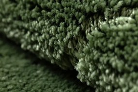 Kúpeľňový koberček SUPREME WAVES vlny, zelený kruh