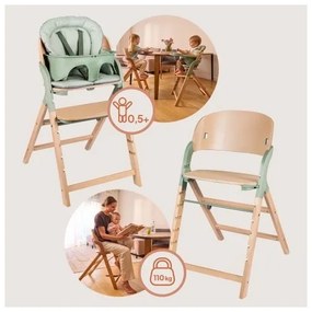 Lionelo - Detská jedálenská stolička 3v1 MEGAN Green Wood