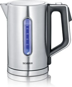 Severin WK 3418 - Rýchlovarná kanvica 1,7 l 3000W/230V nerez/čierna