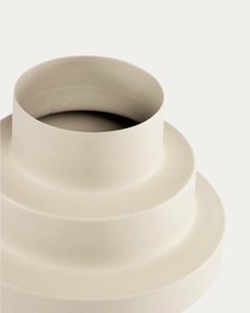 Béžová oceľová váza (výška 23 cm) Velia – Kave Home