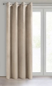 ZATEMŇOVACÍ ZÁVES NA KRÚŽKOCH MELANIE 140X250 CM BÉŽOVÁ