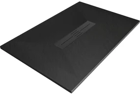 Mexen Toro obdélníkový sprchový kout SMC 130 x 80 cm, černý, kryt černý - 43708013-B