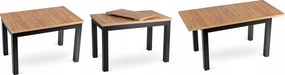 Rozkladací stôl do jedálne dub craft 120 - 160 cm